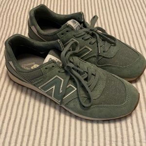 New Balance olive green sneakers